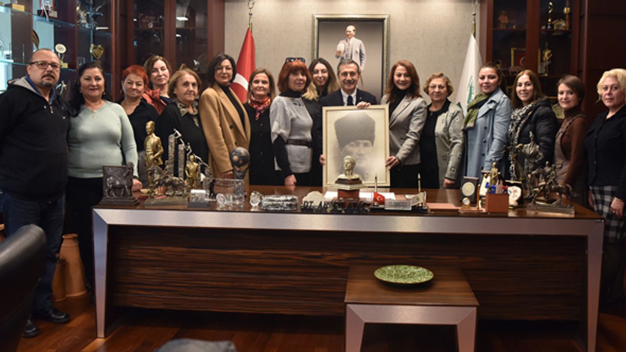 29 Ekim Kadınları Başkan Ataç'ı ziyaret etti