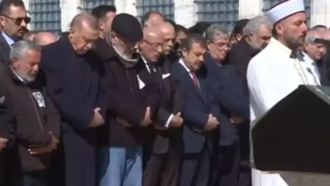 Cumhurbaşkanı Erdoğan Kemal Coşkun'un cenaze töreninde