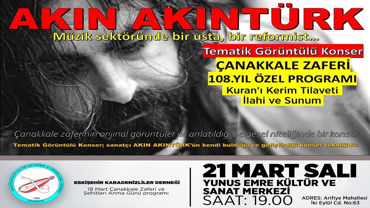 Eskişehir Karadenizliler Derneğinden 18 Mart Anma Programı