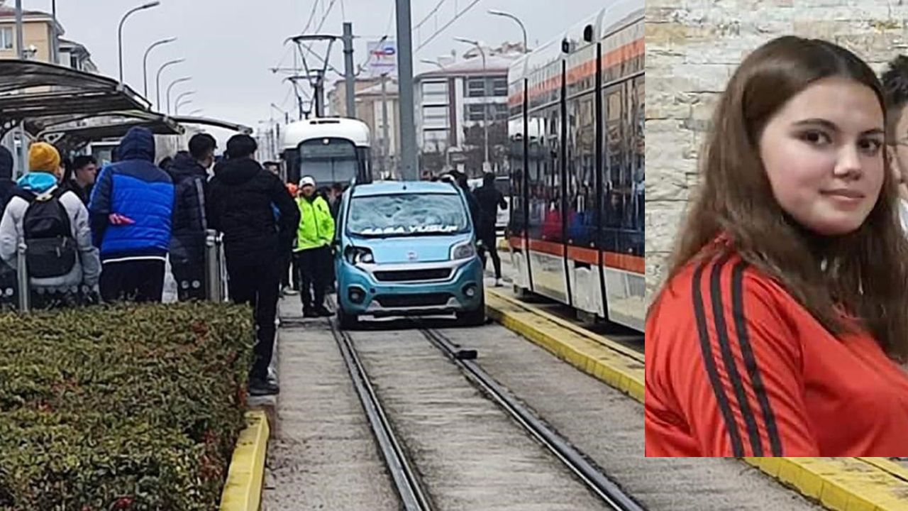 Tramvay yolundan giden aracın çarptığı kız hayatını kaybetti