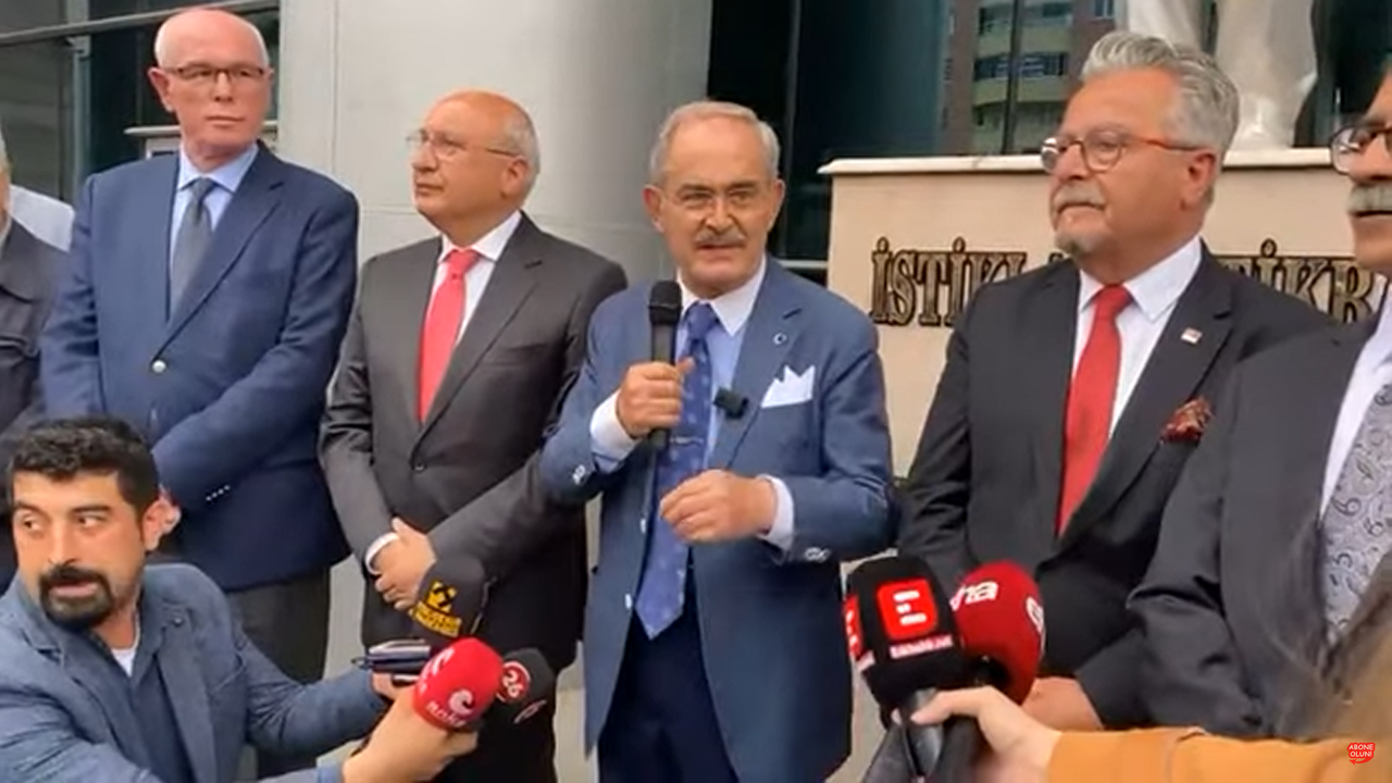 Yılmaz Büyükerşen ve CHP Milletvekilleri adliye çıkışı açıklamalarda bulunuyor