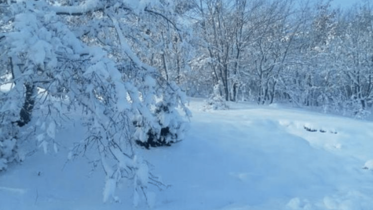 Eskişehir'in o ilçesi karla kaplandı
