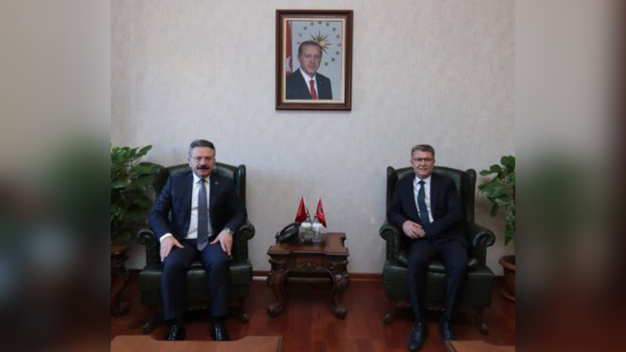 TDK Başkanı Osman Mert, Vali Aksoy'u ziyaret etti