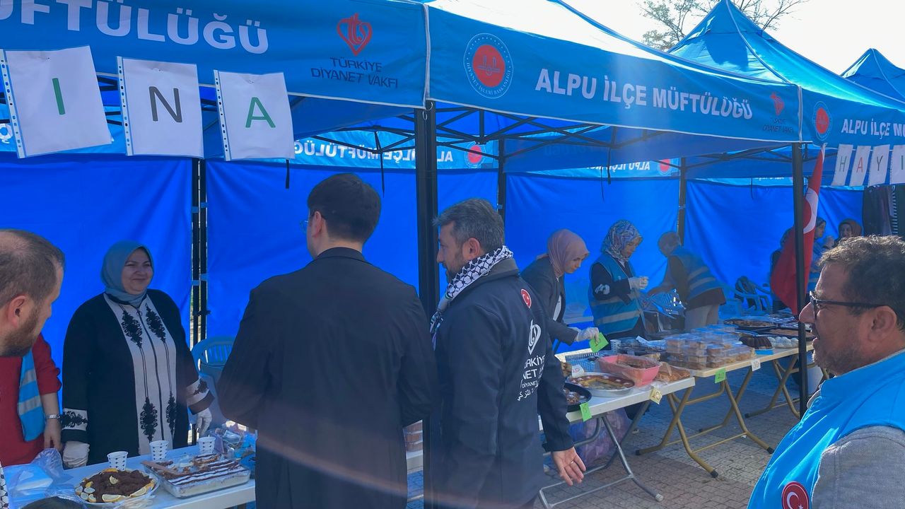 Eskişehir'de Gazze için kermes düzenlendi