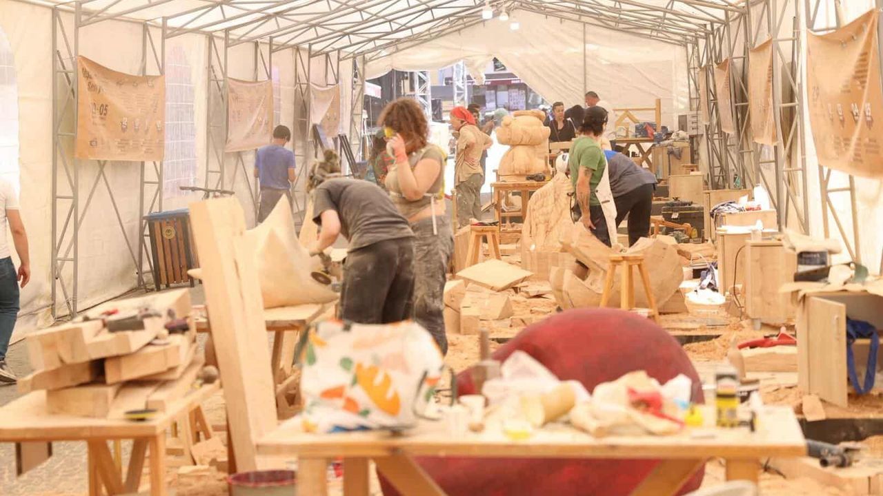 Odunpazarı’nda 9. Uluslararası Ahşap Heykel Festivali başlıy