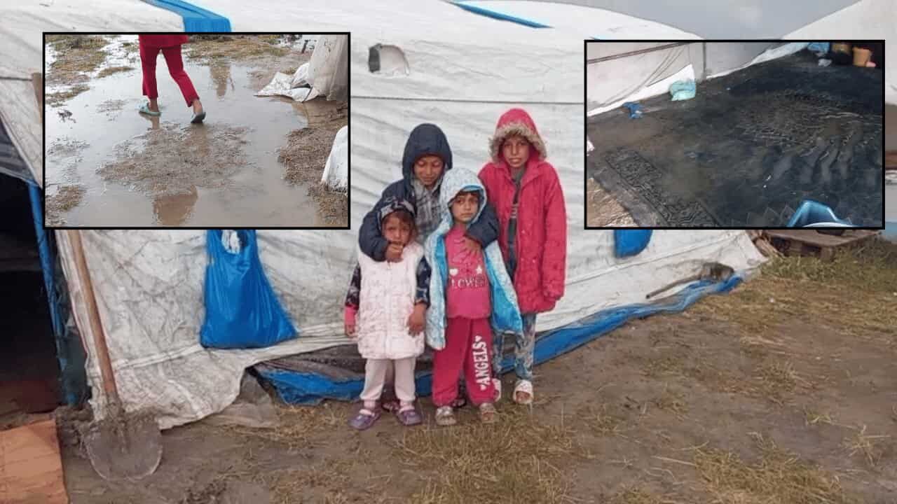Eskişehir'de mevsimlik işçilerin çadırlarını su ba