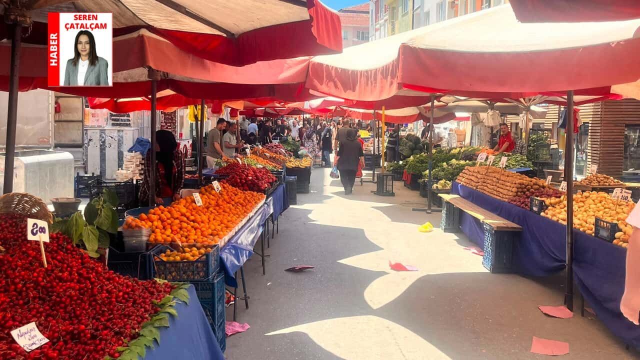Eskişehir'de meyve tezgahları dolu ama fileler boş