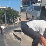 Akılalmaz olay! Deste deste paralar yola saçıldı
