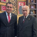 MHP Eskişehir İl Başkanı Sezer, Devlet Bahçeli ile bir araya geldi