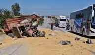 Eskişehir'de feci kaza: Tırla traktör çarpıştı! Yaralılar var