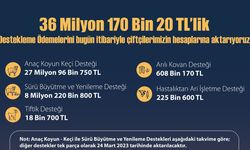 36 milyon liralık ödemeler başladı