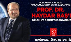 Prof. Dr. Haydar Baş, vuslatının 3. Yılında anılıyor