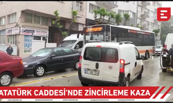 Atatürk Caddesi'nde zincirleme kaza