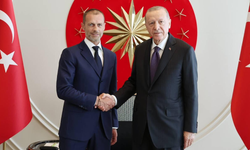 Erdoğan UEFA Başkanı Cefer'in ile görüştü