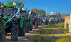 Eskişehir'de 15 traktörle sünnet düğünü konvoyu