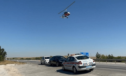 Eskişehir'de Cayrokopter destekli trafik denetimi
