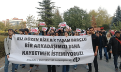 Anadolu Üniversitesi öğrencileri sloganlarla yürüdü