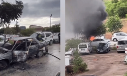 Araç yangını faciaya dönüştü 3 araç yandı