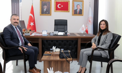 Kaymakam Eroğlu ve İl Müdürü Bayrak görüştü