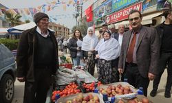 Fatih Dönmez Mihalgazi'de pazar esnafını ziyaret etti