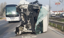 Eskişehir'de feci kaza: İki tır birbirine girdi