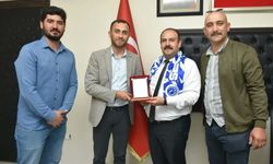 Oklubalı Spor Kulübü Başkanından Başkan Hamamcı'ya ziyaret