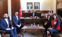 Genç Kızılay Genel Başkanı Çalışan'dan Vali Aksoy'a ziyaret