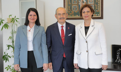 Başkan Ünlüce Edirne Belediye Başkanı Filiz Gencan Akın ile görüştü