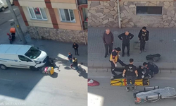 Eskişehir'de motokurye kazası: Sürücü yaralandı