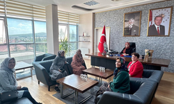 Mahmudiye Kadın Kooperatifi Derneği Başkanından Kaymakam Kalkan'a ziyaret