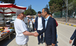 Başkan Dönmez'den esnafa bayram ziyareti