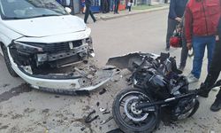 Eskişehir'de feci kaza! Motosiklet sürücüsü ölümden döndü