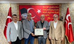 Büğdüz köyü muhtarından MHP İl Başkanına ziyaret