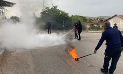 Mahmudiye'de ‘yangın tatbikatı’ düzenlendi