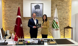 Kaymakam Eroğlu'ndan Başkan Karabacak'a veda ziyareti