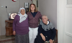 Gazi annesi evinde ziyaret edildi