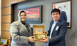 Kızılelma Turan Derneği Başkanı Hızlan'dan Ayşen Gürcan'a ziyaret
