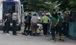 Komşuda motosiklet ile bisiklet çarpıştı: 3 yaralı