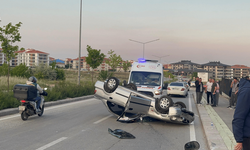 Eskişehir'de korkunç kaza: Kontrolden çıkan araç takla attı