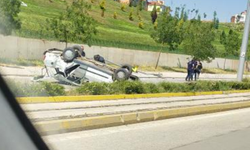 Eskişehir'de feci kaza! Kontrolden çıkan otomobil takla attı: 2 yaralı