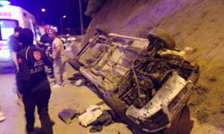Bilecik-Eskişehir yolunda feci kaza: Kontrolden çıkan araç takla attı
