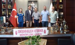 Eskişehir-Bilecik Veteriner Hekimler Odası Başkanından Ahmet Ataç'a ziyaret