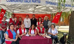 CHP Tepebaşı İlçe Başkanlığı stant kurdu