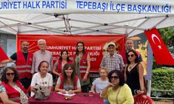 Cumhuriyet Halk Partisi Eskişehir Tepebaşı İlçe Başkanlığı stant kurdu