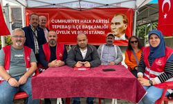 CHP Tepebaşı stant kurdu