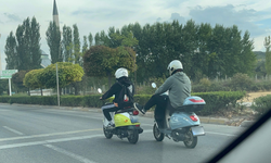 Trafikte tehlikeli yolculuk: Eskişehir'in sokaklarını böyle dolaştılar