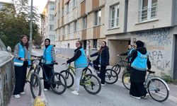 Bir iyilik bir fidan temalı "pedal çevir, adım at" etkinliği düzenlendi