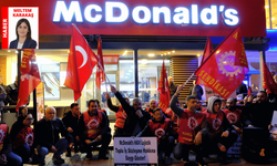 Eskişehir’de işçilerden McDonald’s önünde oturma eylemi