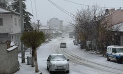 Eskişehir'de mevsimin ilk kar yağışı başladı