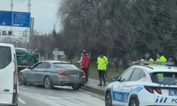 Eskişehir Ankara yolunda maddi hasarlı kaza meydana geldi